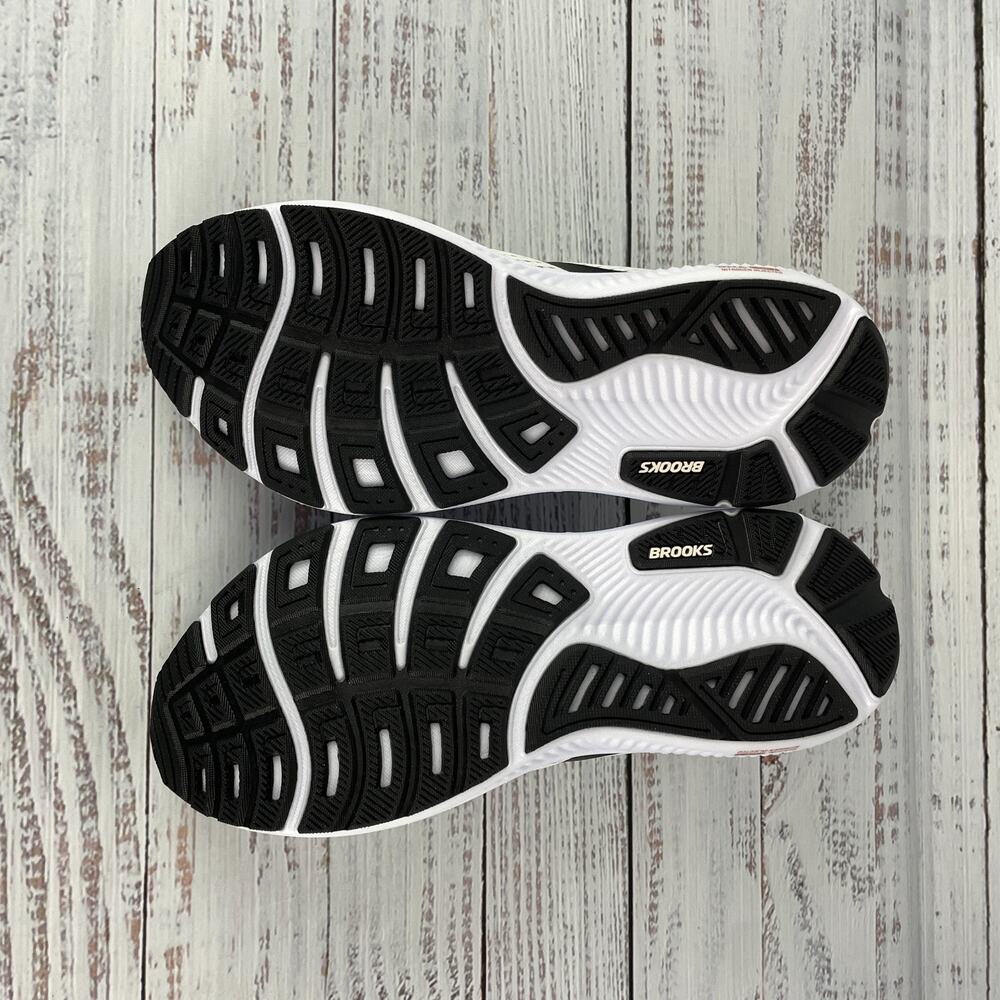 Brooks Ghost 18 Women’s 11.5 B Running Shoes White Black Rose Gold - Picture 8 of 11